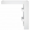Mesa de bar de pared madera contrachapada blanco 102x45x103.5cm 3