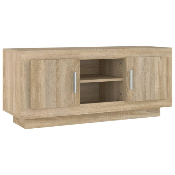 Mueble de TV madera contrachapada roble Sonoma 102x35x45 cm M 2