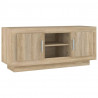 Mueble de TV madera contrachapada roble Sonoma 102x35x45 cm 2
