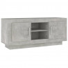 Mueble de TV madera contrachapada gris hormigón 102x35x45 cm 2