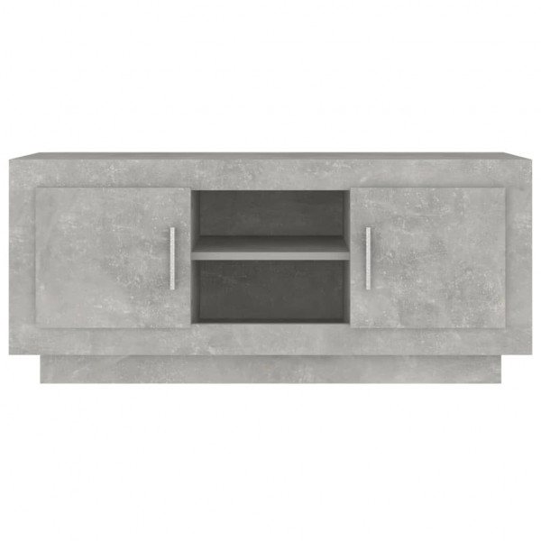 Mueble de TV madera contrachapada gris hormigón 102x35x45 cm M 5