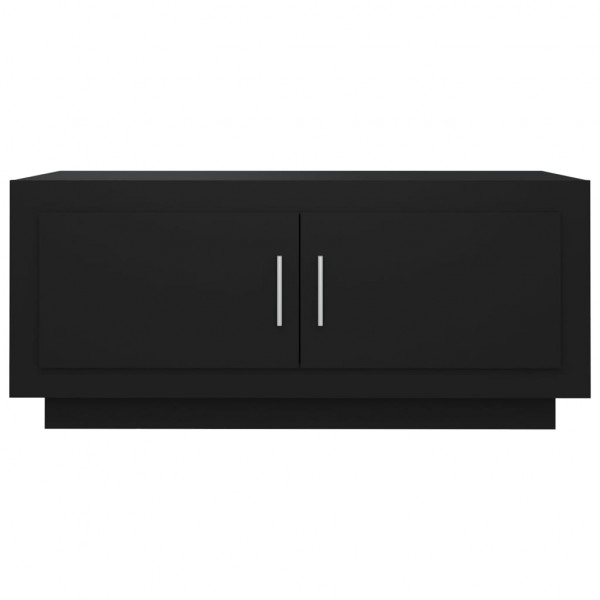 Mesa de centro madera de ingeniería negra 102x50x45 cm M 5