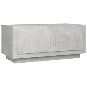 Mesa de centro madera contrachapada gris hormigón 102x50x45 cm H
