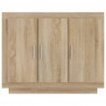 Aparador de madera contrachapada color roble Sonoma 92x35x75 cm 5