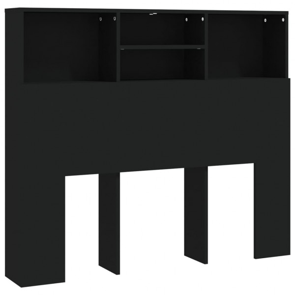 Mueble cabecero negro 120x19x103.5 cm M 2