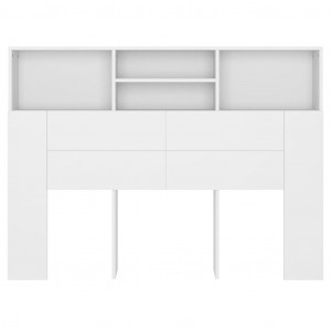 Armário de cabeceira 140x19x103.5 cm branco H