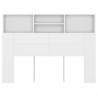 Mueble cabecero blanco 140x19x103.5 cm 2
