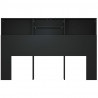 Mueble cabecero negro 160x19x103.5 cm 5