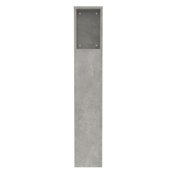 Mueble cabecero gris hormigón 100x18.5x104.5 cm M 5