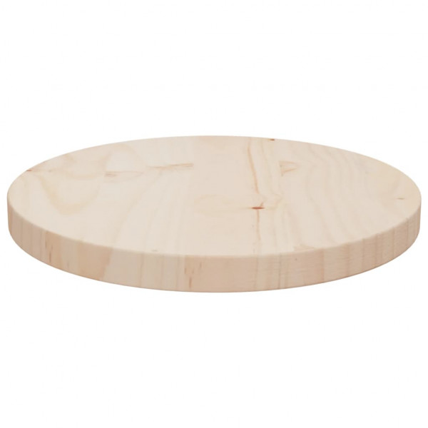 Superficie de mesa madera maciza de pino Ø30x2.5 cm M 2