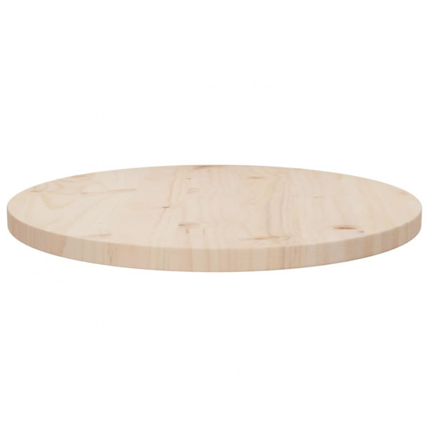 Superficie de mesa madera maciza de pino Ø50x2.5 cm M 2