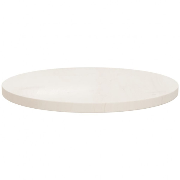 Superficie de mesa madera maciza de pino blanco Ø50x2.5 cm M 2