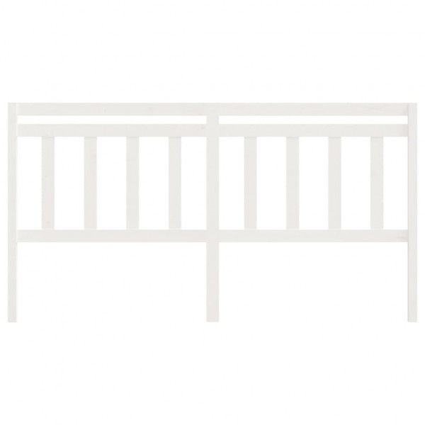 Cabecero de cama madera maciza de pino blanco 186x4x100 cm M 3