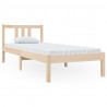 Estructura de cama madera maciza 75x190 cm 2