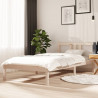Estructura de cama madera maciza 90x190 cm 1