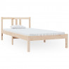 Estructura de cama madera maciza 90x190 cm 2