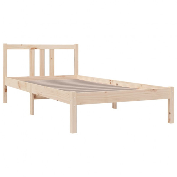 Estrutura de cama solteiro 90x190 cm madeira maciça M 3
