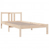 Estructura de cama madera maciza 90x190 cm 3