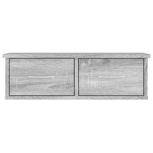 Armario de pared madera contrachapada gris Sonoma 60x26x18.5 cm M 3