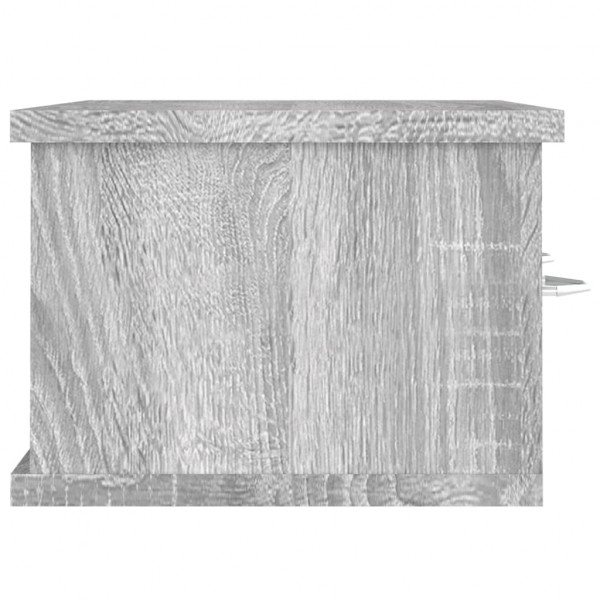 Armario de pared madera contrachapada gris Sonoma 60x26x18.5 cm M 4