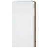 Armario colgante madera contrachapada roble ahumado 60x31x60 cm 4