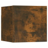 Mueble para TV de pared color roble ahumado 30.5x30x30 cm 2