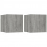Muebles para TV de pared 2 uds gris Sonoma 30.5x30x30 cm 2
