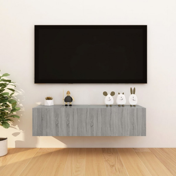 Móveis de TV de parede 4 pcs 30.5x30x30 cm cinzento sonoma M 4