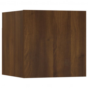 Mueble para TV de pared roble marrón 30.5x30x30 cm H