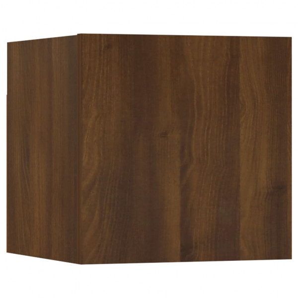 Mueble para TV de pared roble marrón 30.5x30x30 cm M 2