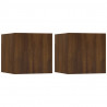 Muebles para TV de pared 2 uds roble marrón 30.5x30x30 cm 2