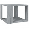 Mesa de centro madera contrachapada gris Sonoma 40x40x30 cm 4