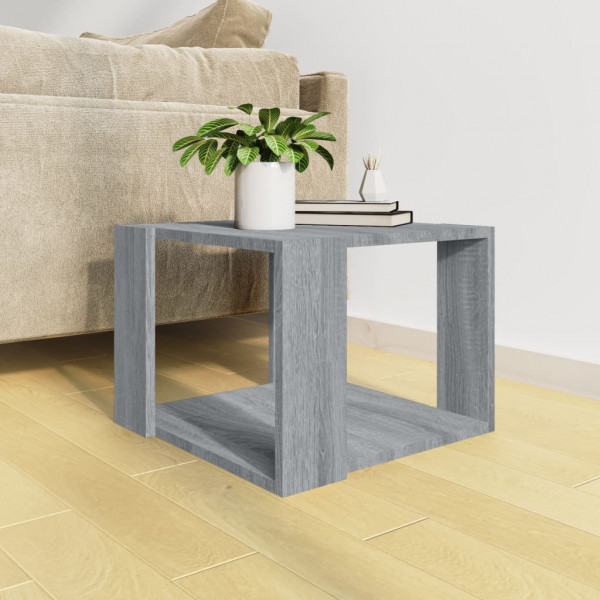 Mesa de centro madera contrachapada gris Sonoma 40x40x30 cm M 5