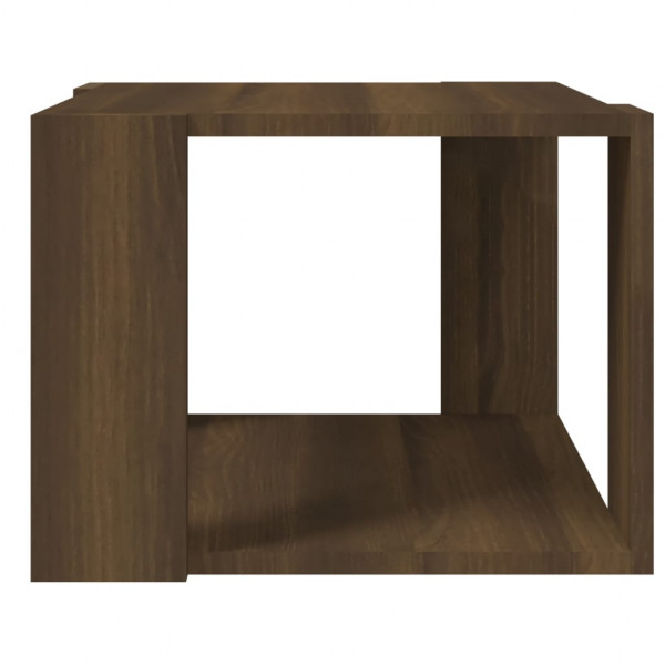 Mesa de centro madera contrachapada roble marrón 40x40x30 cm M 5