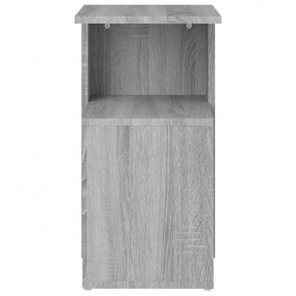 Mesa auxiliar madera contrachapada gris Sonoma 36x30x56 cm M 4