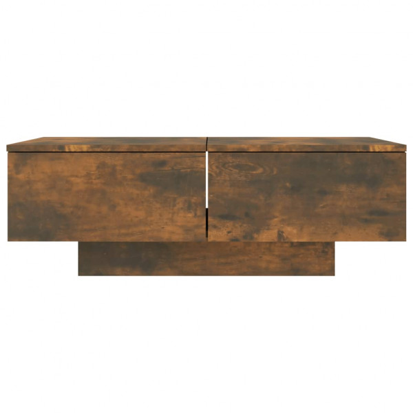 Mesa de centro madera contrachapada roble ahumado 90x60x31 cm M 3