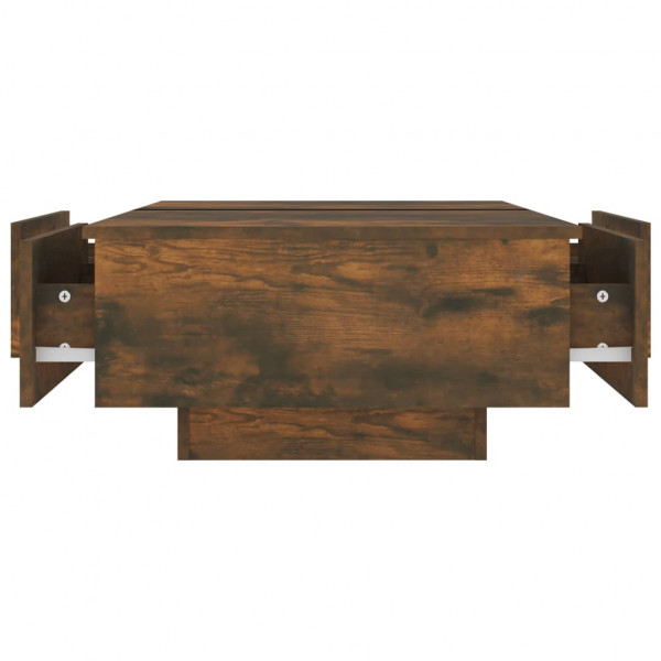Mesa de centro madera contrachapada roble ahumado 90x60x31 cm M 5
