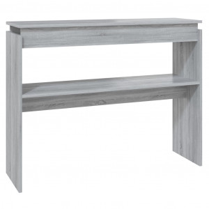 Mesa consola madera contrachapada gris Sonoma 102x30x80 cm H