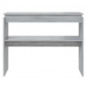Mesa consola madera contrachapada gris Sonoma 102x30x80 cm 3