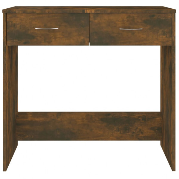 Escritorio de madera contrachapada roble ahumado 80x40x75 cm M 4