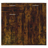 Aparador madera contrachapada roble ahumado 80x36x75 cm 3