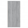 Aparador de madera contrachapada gris Sonoma 80x36x75 cm 4