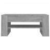Mesa de centro madera contrachapada gris Sonoma 102x55x45 cm 3
