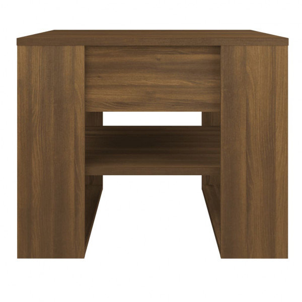 Mesa de centro madera contrachapada roble marrón 55.5x55x45 cm M 3