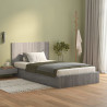 Cabecero de cama madera contrachapada gris Sonoma 120x1.5x80 cm 3
