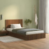 Cabecero de cama madera contrachapada roble marrón 120x1.5x80cm 3