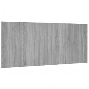 Cabecero de cama madera contrachapada gris Sonoma 200x1.5x80 cm H
