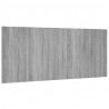 Cabecero de cama madera contrachapada gris Sonoma 200x1.5x80 cm 2