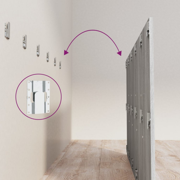 Cabeceira cama 200x1.5x80 cm derivados madeira carvalho sonoma M 5