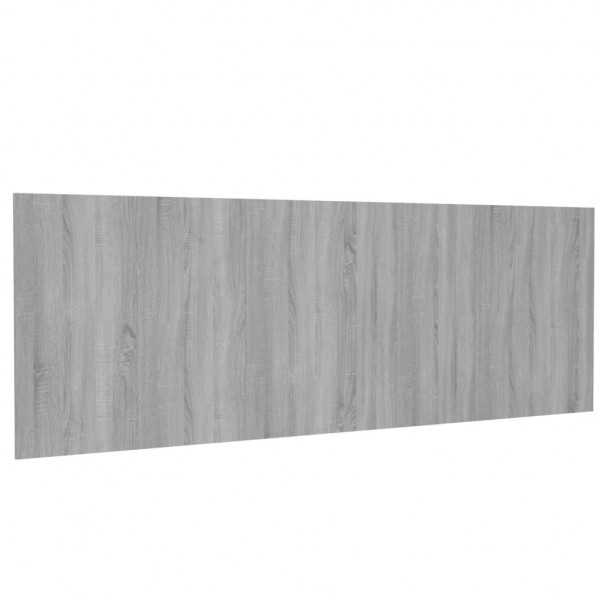 Cabecero pared madera contrachapada gris Sonoma 240x1.5x80 cm M 2